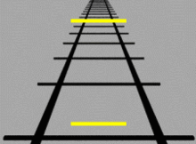 Muller Lyer and Ponzo Illusions GIF