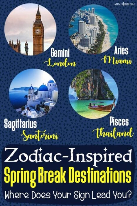Zodiac Inspired Spring Break Destinations pin
