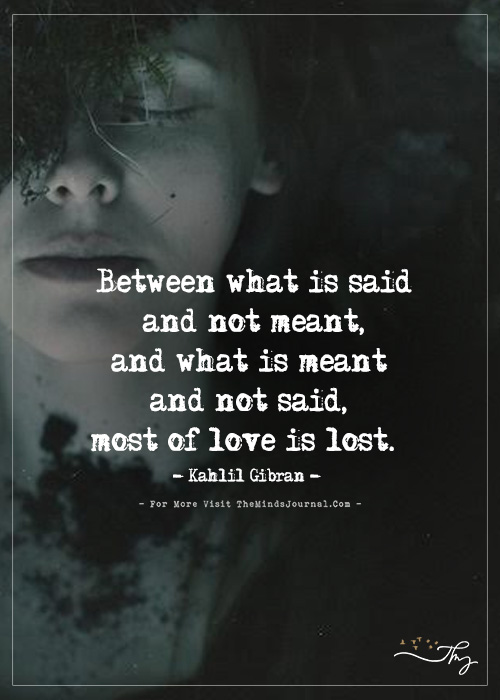 Between What Is Said And Not Meant