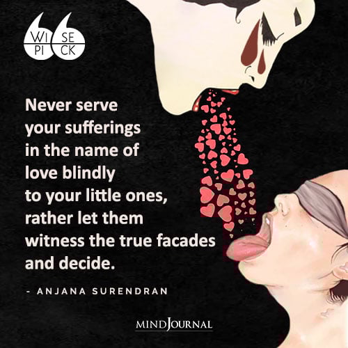 Anjana Surendran Never serve your sufferings