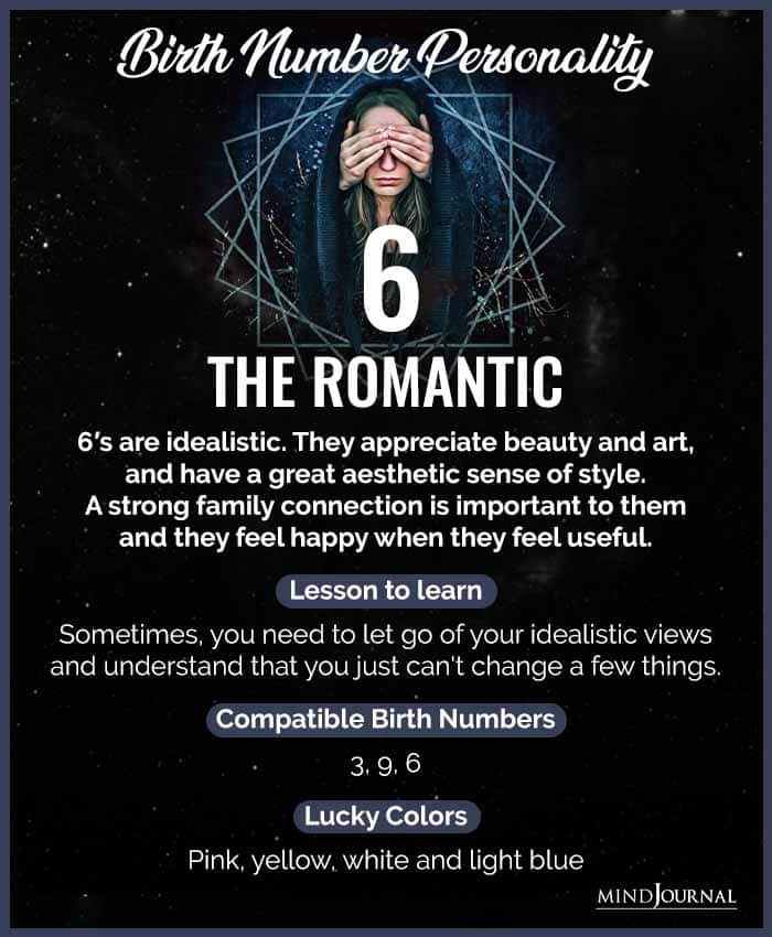 Birth Number 6 THE ROMANTIC
