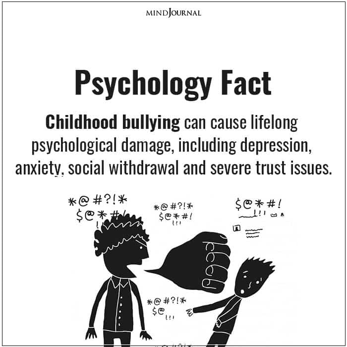 Childhood Bullying Can Cause Lifelong Psychological Damage