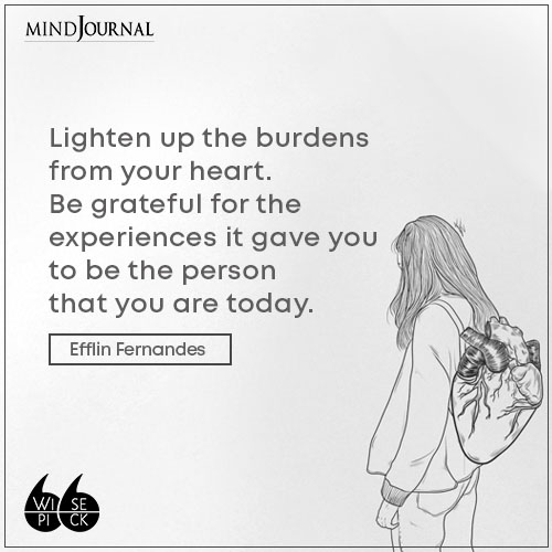 Efflin Fernandes Be grateful for the experiences