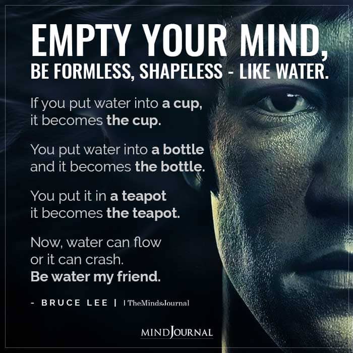 Be Water Quote