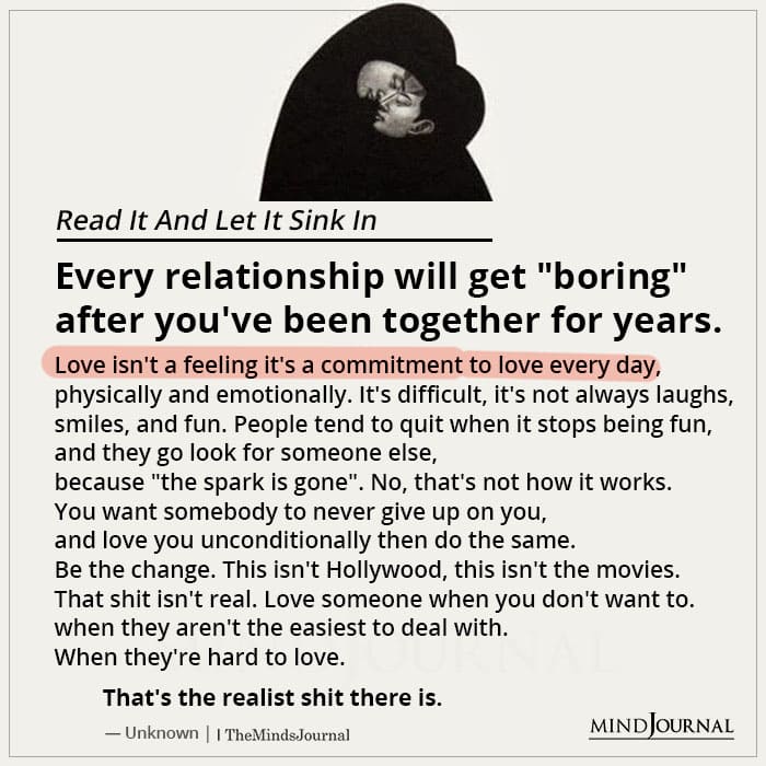Every Relationship Will Get Boring