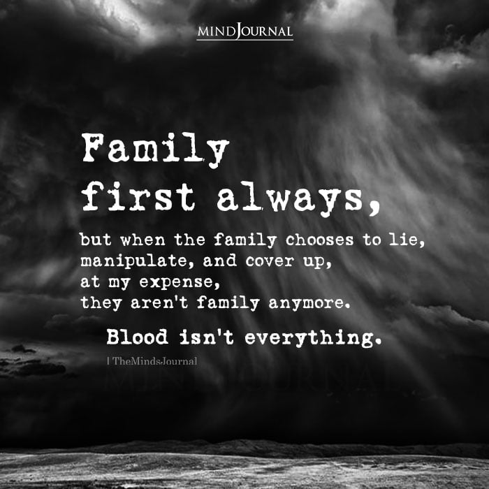 Family First Always But When The Family Chooses To Lie