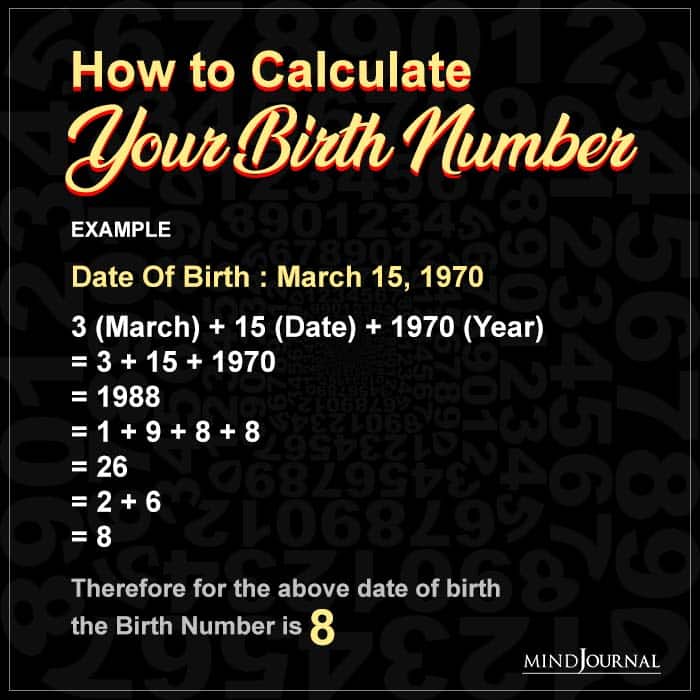 How to Calculate Your Birth Number