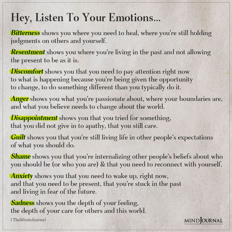 Hey, Listen To Your Emotions