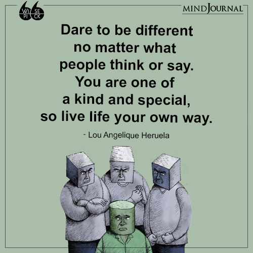 Lou Angelique Heruela Dare to be different