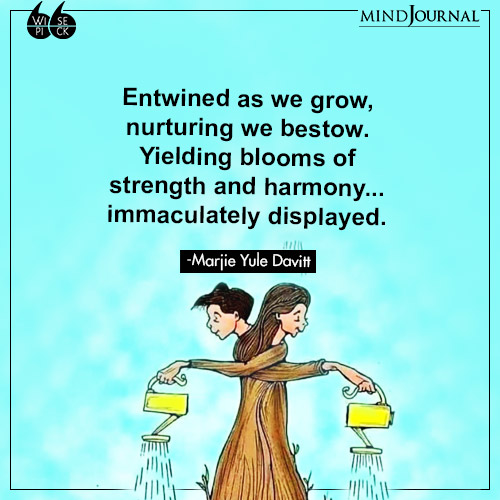 Marjie Yule Davitt Entwined as we grow