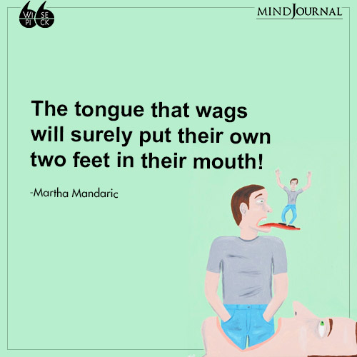 Martha Mandaric The tongue that wags