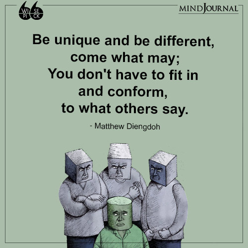 Matthew Diengdoh Be unique and be different