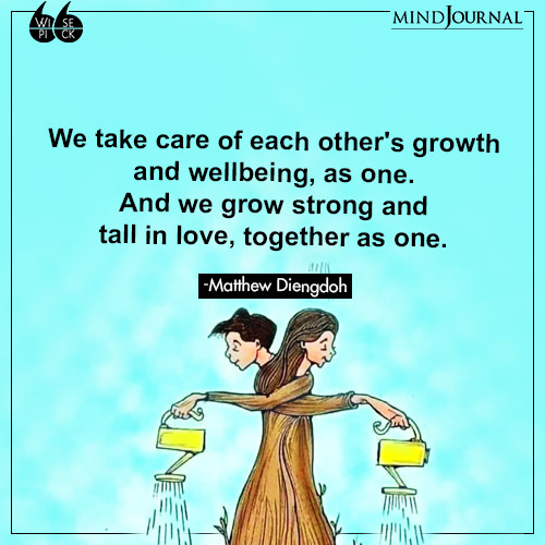 Matthew Diengdoh We take care of each other