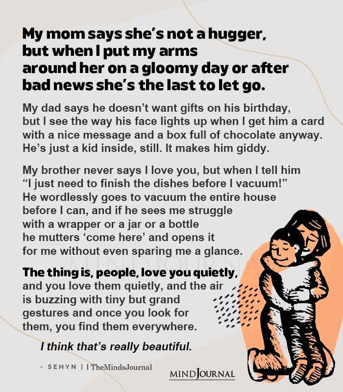 My Mom Says She’s Not A Hugger