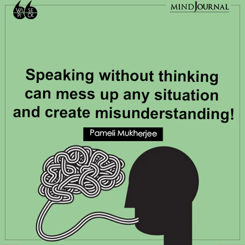Pameli Mukherjee Speaking without thinking mess up