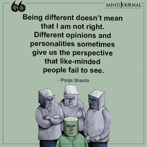 Pooja Sharda Being different doesnt mean