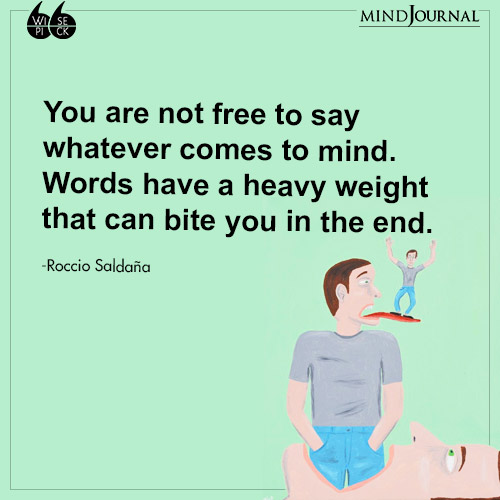 Roccio Saldaña You are not free to say
