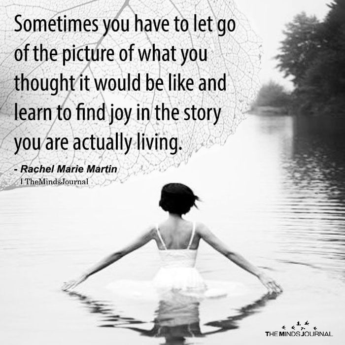 Find joy in the story you're actually living