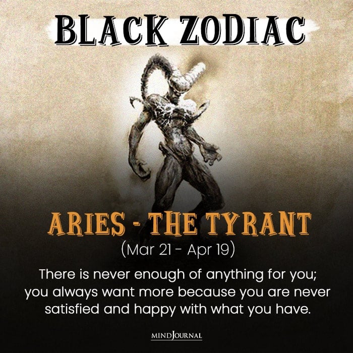 The Evil Side Of aries
