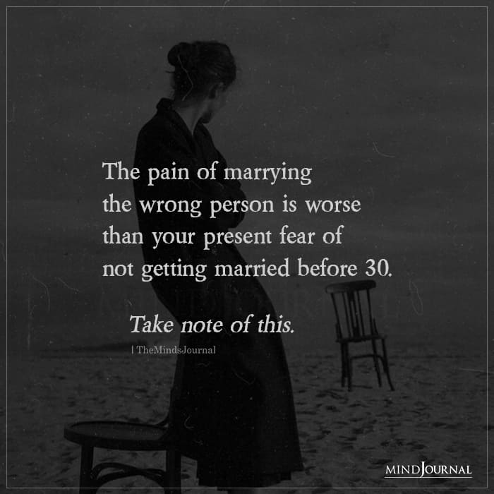 Marrying the wrong person