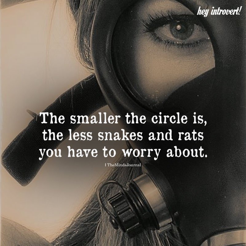 The Smaller The Circle Is