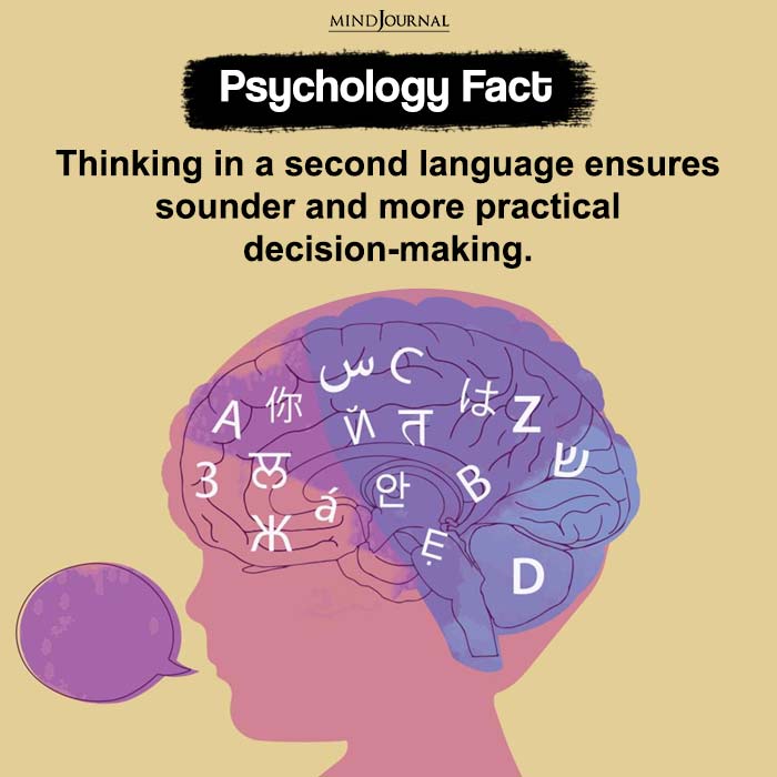 Thinking In A Second Language Ensures Sounder