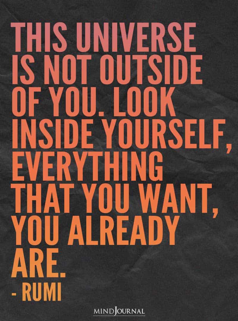 This Universe Is Not Outside.