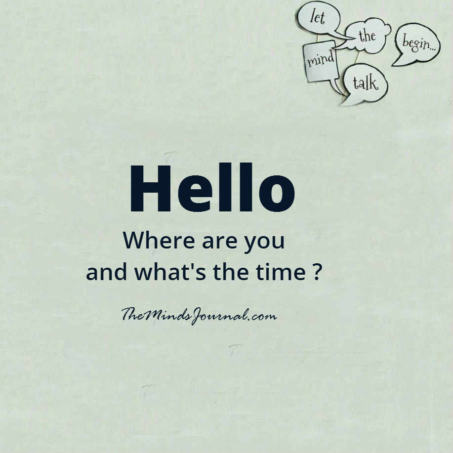 Hello, where are you and what’s the time ?