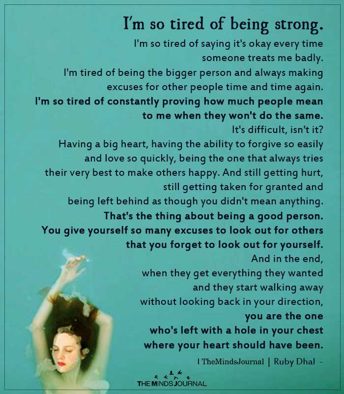 being strong