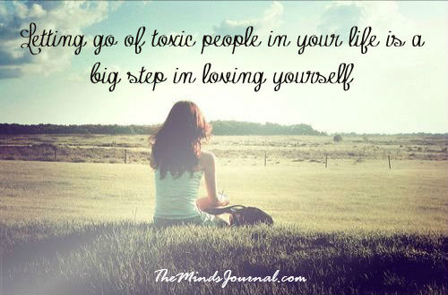 Letting Go Of Toxic People In Your Life..