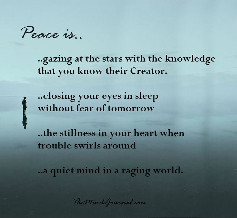 Peace is..