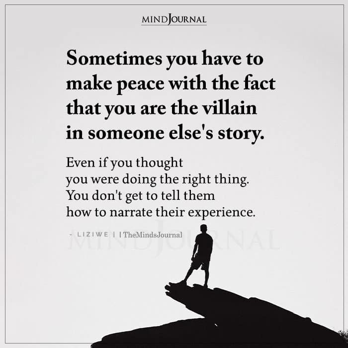 Sometimes You Have To Make Peace