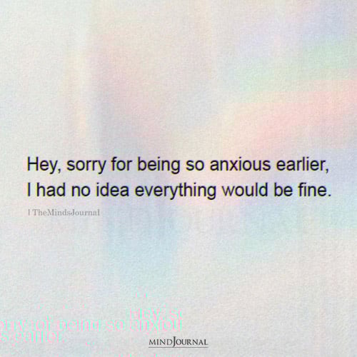 Sorry For Being So Anxious - Thought Cloud