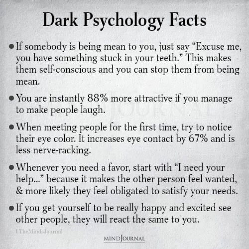 Dark Psychology Facts