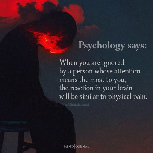 When You Are Ignored By A Person - Psychology Facts