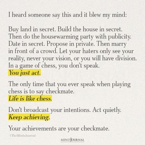 Your Achievements Are Your Checkmate – Wisdom Quotes