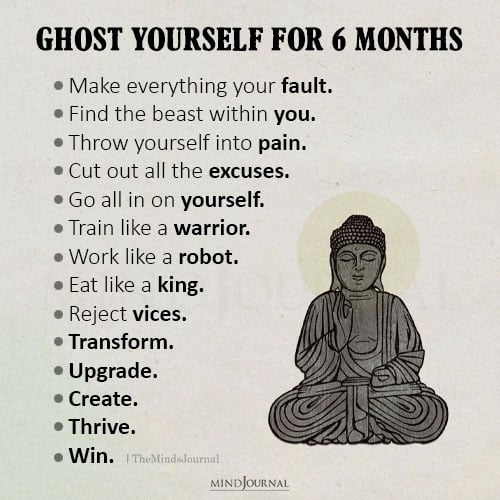 Ghost Yourself For 6 Months - Motivational Quotes