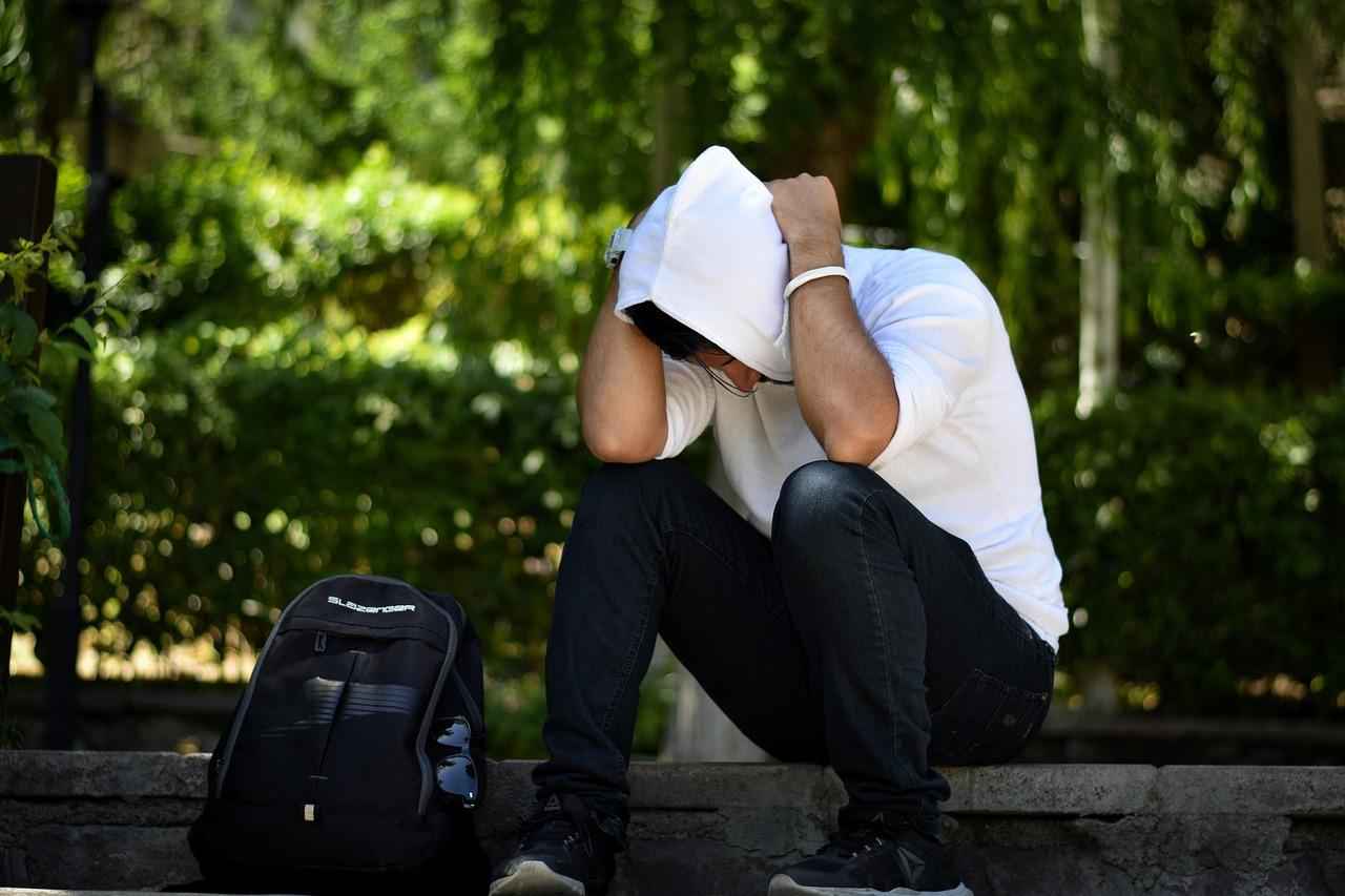 A stressed person