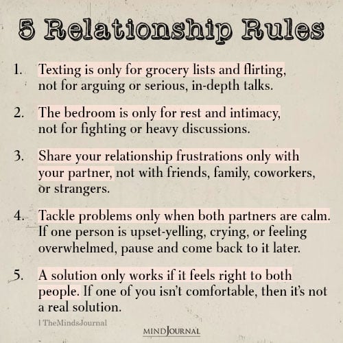 5 Relationship Rules - Relationship Quotes