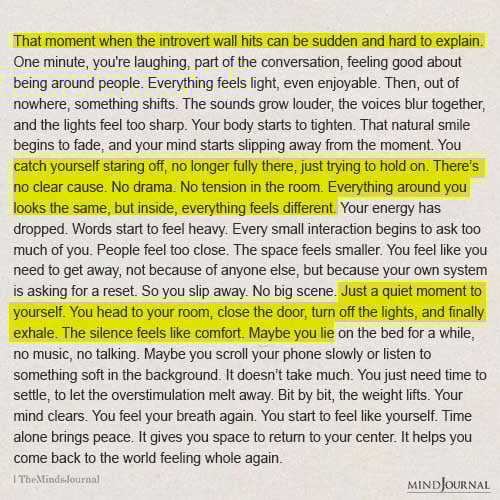 That Moment When The Introvert Wall Hits - Introvert Quotes