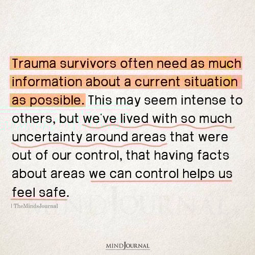 What Every Trauma Survivor Wants You To Understand About Uncertainty - Mental Health Quotes