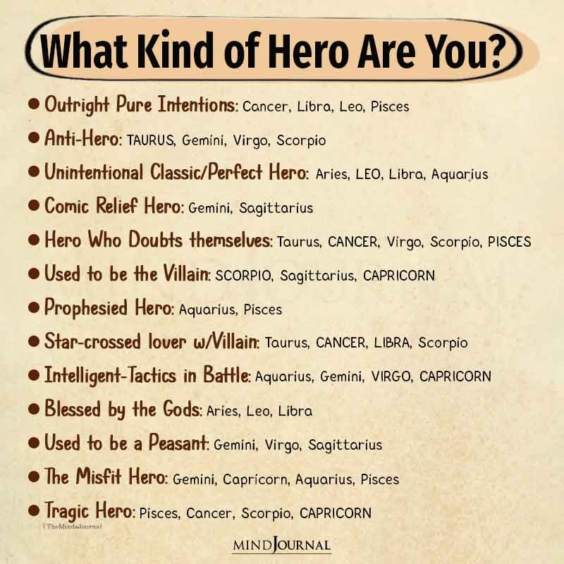 The Kind Of Hero You Are, Based On Your Zodiac Sign