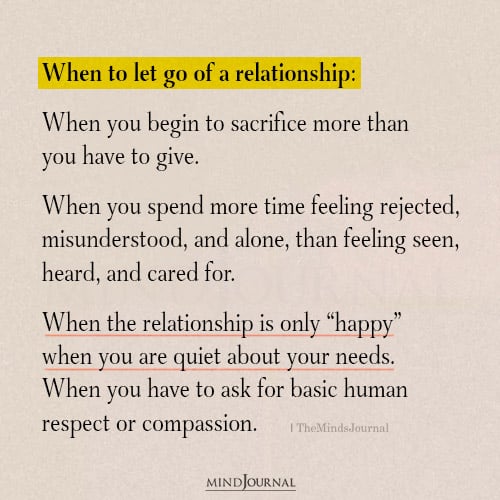 When To Let Go Of A Relationship - Isabel Rocio Quotes