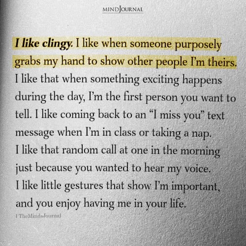 I Like Clingy: Why Wanting Affection Isn’t A Bad Thing